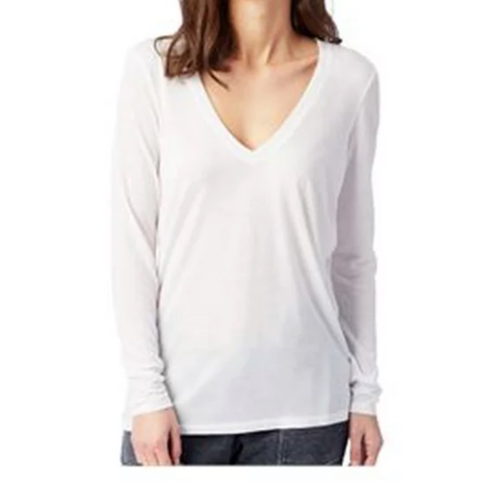 Women V-Neck Long Sleeve Shirt